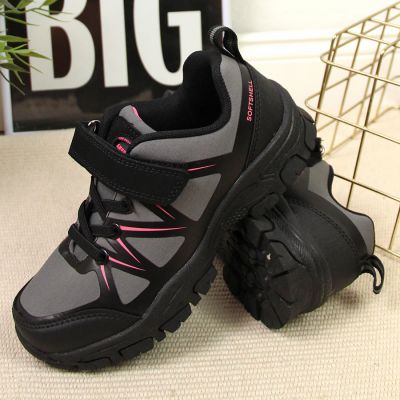 11. American Club Jr AM902A Wanderschuhe mit Klettverschluss, Grau 