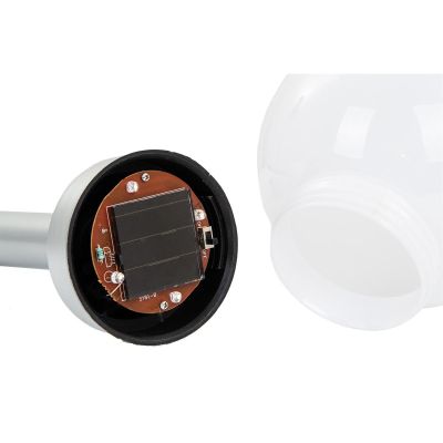 3. Solarlampe Milchkugel 20x53,5cm
