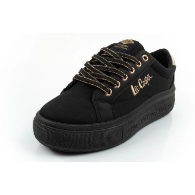 3. Lee Cooper Damen-Sportschuhe, modische Sneaker in Schwarz, bequem