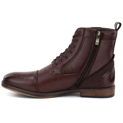 3. Hohe, ungefütterte braune Herren-Ankle-Boots Vanhorn WN32309