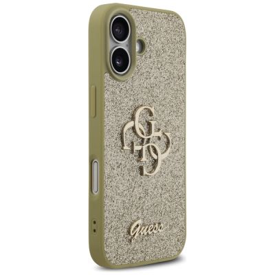 4. Guess Fixed Glitter Big 4G Hülle für iPhone 17 - Gold