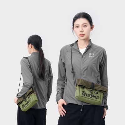 8. Rockbros W020-1 Faltbare Lenkertasche für Fahrräder – Grün