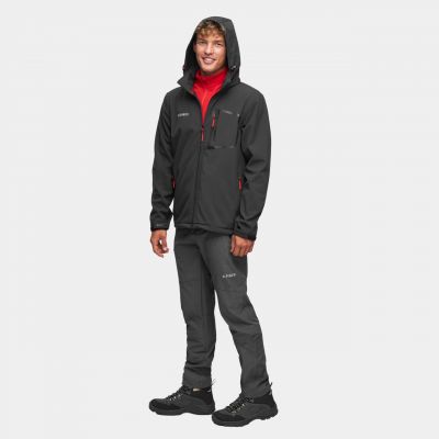 13. Alpinus Stenshuvud Softshelljacke schwarz BR43371