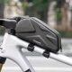 3. Rockbros Fahrradtasche, starr, Rahmen, Oberrohr, 1,4 l, Schwarz
