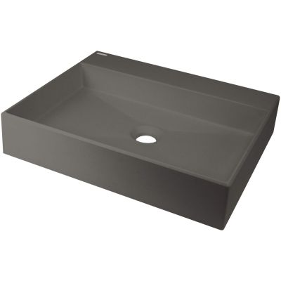 Granit-Waschbecken mit Armaturenplatz – 500 x 400 mm