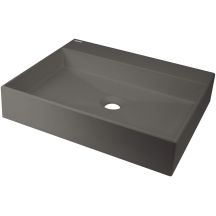 Granit-Waschbecken mit Armaturenplatz – 500 x 400 mm