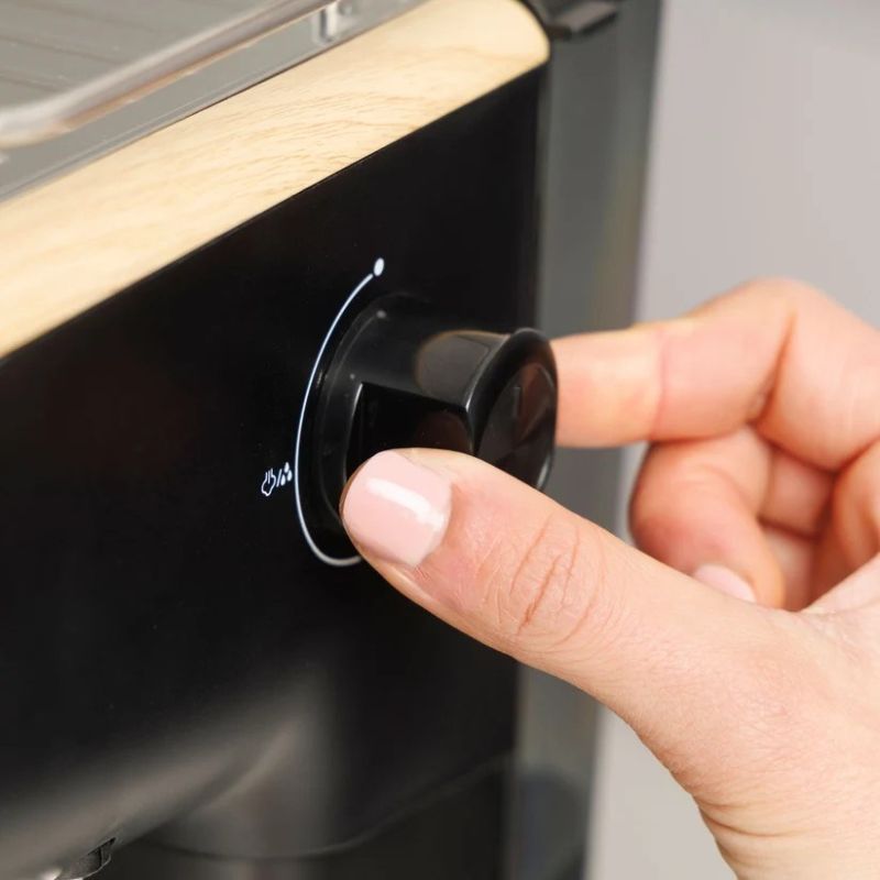 5. Taurus Onyx Moka 1050W Espressomaschine | 20 Bar Holz