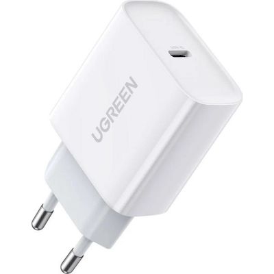 Ugreen USB Power Delivery 3.0 Quick Charge 4.0+ 20W 3A Wandladegerät (Weiß)