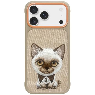 Nimmy Big Eyed Pet 2.0 Cat Hülle für iPhone 17 - Beige