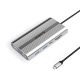 Orico XDR 12-in-1 USB-C Dockingstation mit USB-A-, USB-C-, 2x HDMI 4K 60Hz-, DisplayPort 4K 60Hz-, RJ45 Gigabit PD 100W- und SD-/microSD-Kartenleser – Silber