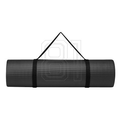 8. 10 mm Fitness Gaiam mat with strap