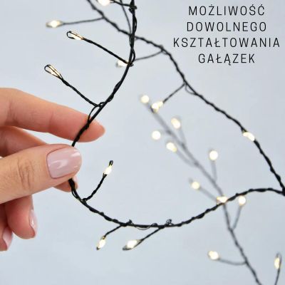 5. Dekoratives LED-Bäumchen, 100 LEDs, 90 cm, schwarz