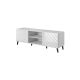 3. ABETO TV-Schrank 150x42x52 weiß/weiß glänzend