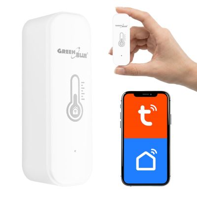 12. GREENBLUE WLAN-Temperatur- und Feuchtigkeitssensor, Android/iOS/Alexa/Google Home, 3,0 V DC, LR03X2 GB737