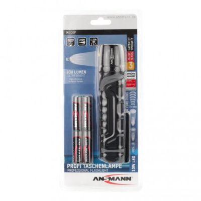 6. Ansmann M900P Schwarze LED-Handtaschenlampe