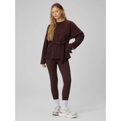 7. Damen-Sweatshirt mit Bindebändern und Modal 4F 4FRSS26TSWSF2784-80S