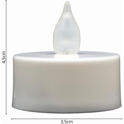 20. SET MIT 4 LED-TEELICHTERN