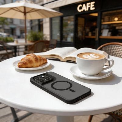 4. Tech-Protect Magmat MagSafe Hülle für Motorola Moto G67 / G77 – Mattschwarz