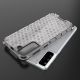8. Honeycomb Handyhülle Schutzhülle mit TPU Rahmen für Samsung Galaxy S21+ 5G (S21 Plus 5G) blau