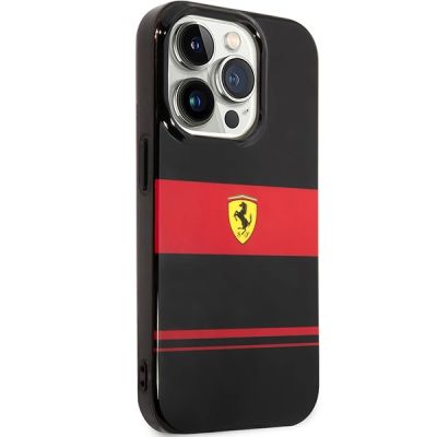 4. Ferrari FEHMP14LUCOK iPhone 14 Pro 6,1" schwarz/schwarzes Hardcase IMD Combi Magsafe