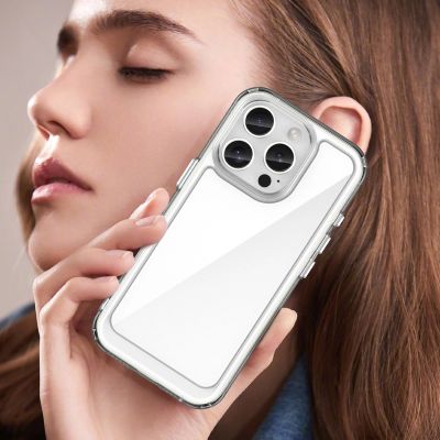 7. Schutzhülle im Weltraum-Design für iPhone 16e/17e mit flexiblem Rahmen – Transparent