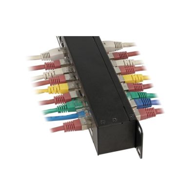 2. Delock 43295 Patchpanel – Cat6 – Rackmontage – 1 HE – 44 mm – 44 mm