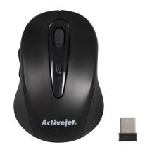 Activejet AMY-213 Kabellose USB-Maus (optisch; 1600 DPI; schwarz)