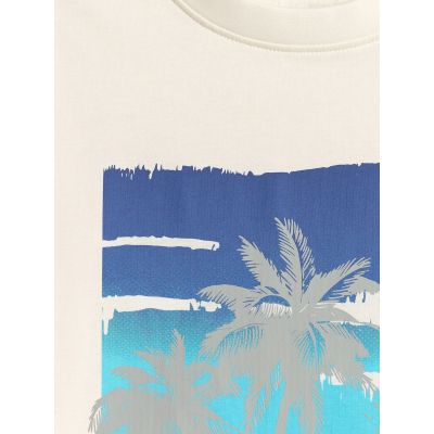 5. Herren-T-Shirt mit Aufdruck, regulär, Größe 4F 4FRSS26TTSHM4291-11S