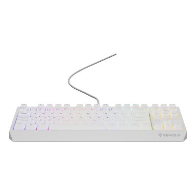 6. GENESIS Thor 230 TKL Gaming-Tastatur, USB, QWERTY, US-Englisch, Weiß