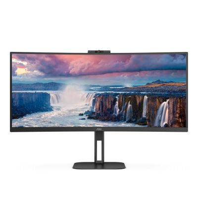 3. AOC V5 CU34V5CW/BK LED-Display 86,4 cm (34") 3440 x 1440 px Wide Quad HD Schwarz