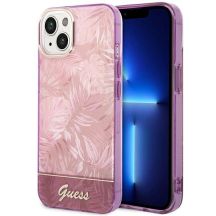 Ratet Guess , GUHCP14MHGJGHP iPhone 14 Plus 6,7 "rosa / rosa Hardcase Jungle Collection