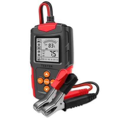 9. QOLTEC Batterietester mit LCD-Anzeige | 12 V | 24 V | 3 Ah–200 Ah