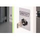 12. Digitus Unique 19" 12U 600x450 Wand-Netzwerkschrank, Glastür, grau, ungeteilt, montiert, 100 kg