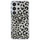 3. Guess IML Leopard Print Dreieckige MagSafe Hülle für Samsung Galaxy S26 Ultra - Schwarz