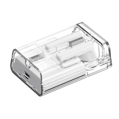 5. TWS Joyroom JR-TC1 IceLens Series kabellose Kopfhörer mit LED-Leuchten – Weiß