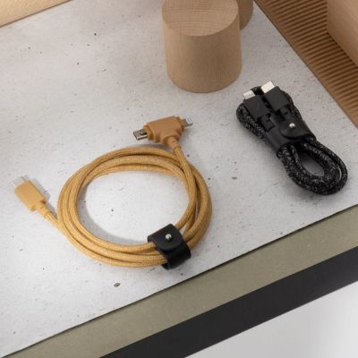 11. Native Union Duo-Kabel (USB-C auf USB-C/Lightning), Grün, USB-C, USB-C/Lightning, 1,5 m, Stecker, Stecker