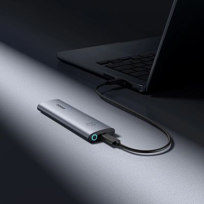 11. Baseus FlyJoy M.2 NVMe 10 Gb/s SSD-Schacht – Grau