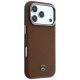 4. Mercedes Leder-Halbhülle in Holzoptik mit MagSafe-Funktion für iPhone 17 Pro Max – Braun