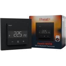 Heatit WiFi6 Schwarz Matt WLAN-Thermostat 3600W 16A