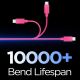 3. Spigen Essential EB6015CC USB-C-Kabel 60 W 100 cm – Rosa