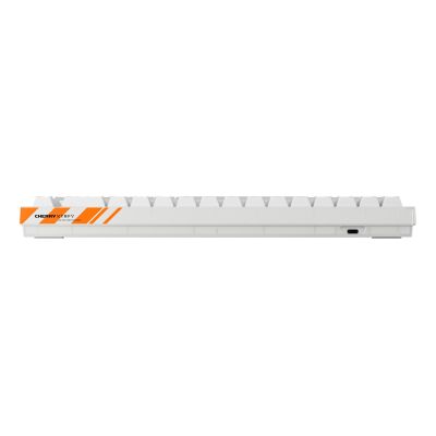 2. CHERRY K5 PRO TMR COMPACT Gaming-Tastatur USB QWERTZ Deutsch Orange, Weiß
