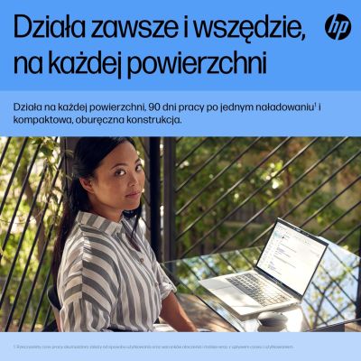 15. HP 710 Wiederaufladbare, geräuscharme Maus, kabellos, mit Batterie, schwarz, 6E6F2AA
