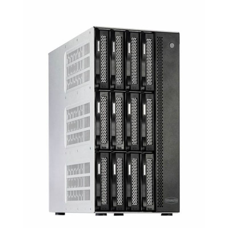 2. TerraMaster T12-500 Pro NAS Mini-Tower Intel® Core™ i7 16 GB DDR5 0 TB Grau