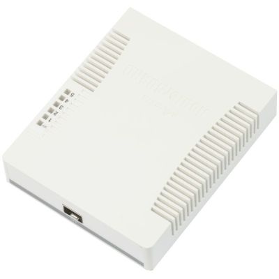 10. Mikrotik RB260GS Gigabit-Ethernet-Router (10/100/1000) mit PoE-Unterstützung, Weiß