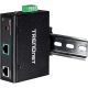 6. TRENDnet TI-SG104 - PoE-Splitter (DIN-Schienenmontage) - 95 Watt - Ausgangsanschlüsse: 1