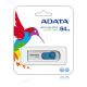 2. ADATA USB-Stick C008 64 GB USB 2.0 Weiß & Blau