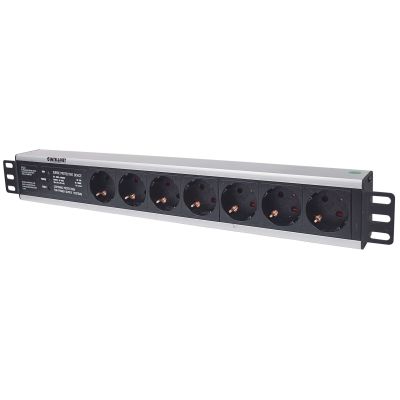 19" 1,5U IEC60884 Intellinet Rackmount-Steckdosenleiste (3 m)