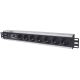 19" 1,5U IEC60884 Intellinet Rackmount-Steckdosenleiste (3 m)