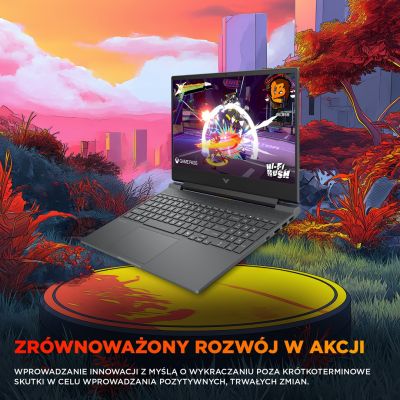 27. HP Victus 15-fb3231nw Ryzen 7 7445HS 15,6" FHD IPS 144Hz 300nits AG 16GB DDR5 5600 SSD512 RTX4050_6GB CAM 720p 70Wh Win11 Grau 2Y