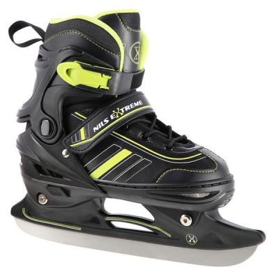 9. NILS EXTREME NH18191 2IN1 ROLLERSCHUHE SCHWARZ-LIMETTE GRÖSSE L (39-43) MIT AUSTAUSCHBAREM HOCKEYBLATT